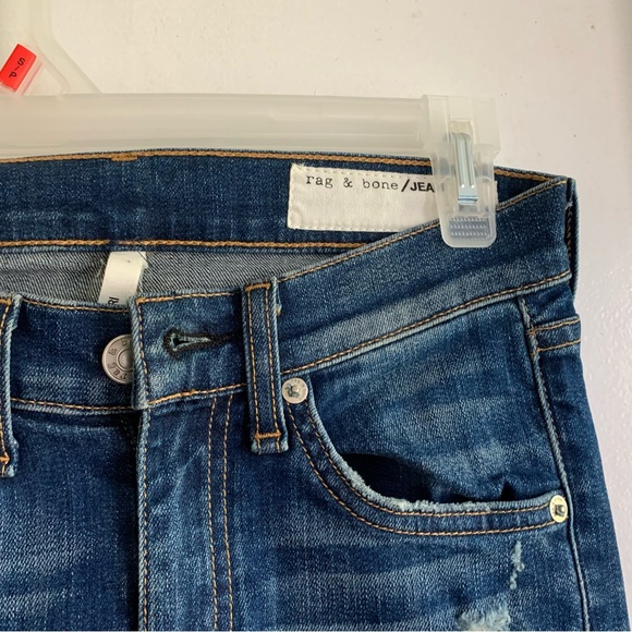 NWT Size 0 (23”) Rag & Bone distressed jeans Canyon Capri style - Picture 6 of 7